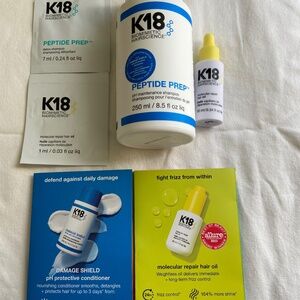 K18 shampoo/hair oil bundle